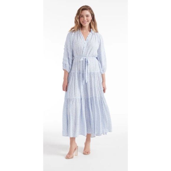Hermoza Zoey Jo Tiered Maxi Dress, Size Small - Picture 1 of 10